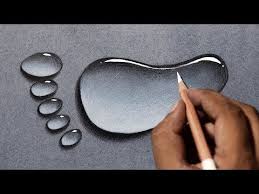 Draw Water Drops In 3 Easy Steps Water Drop Drawing Tutorial Youtube Water Drop Drawing Drawing Tutorial Pencil Drawing Tutorials