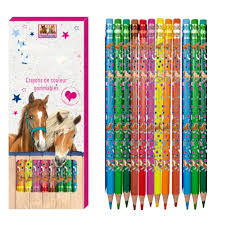 Cartes de vœux gratuites à imprimer :. Crayons De Couleur Gommables Cheval