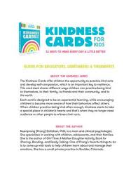 Index cards are one of the best information organizing tools and memory aids because of their simplicity. Calameo Educator Guide Kindness Cards For Kids