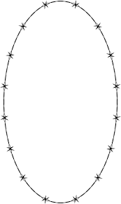 Barbed Wire Ellipse Frame Border By Gdj Barbed Wire Tattoos Barbed Wire Arm Drawing