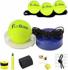 Flybomb Portable Tennis Training Tool with Heavy Iron Base for Tennis  Training Tennis Ball Sports Self-Study Rebond Ball Skirting Sparring Device  : Amazon.com.be: Sports & Outdoors