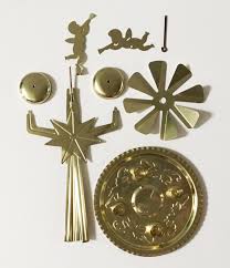 Swedish Angel Chimes Parts 9 Piece Parts For Chime Candle Carousel Metal Replacement Parts Swedish Christmas Chimes Repair Swedish Christmas Christmas Angels Christmas Candle