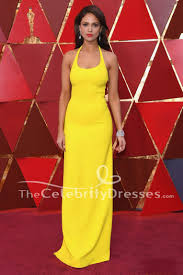 Eiza Gonzalez Yellow Halter Backless Evening Dress 2018 Oscars Red Carpet Gown Thecelebritydresses Eiza gonzález, an actor and probable new girlfriend to timothée chalamet, has apologized for wearing blackface on a telenovela in 2007.