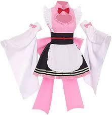 Maybe you would like to learn more about one of these? Amazon Com Anime Kanroji Mitsuri Maid Cosplay Costume Outfit Kimono Maid Dress Halloween Costume Full Set Clothing