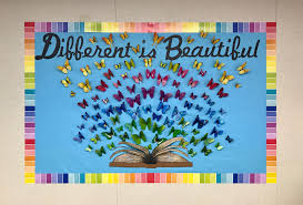 Absolutely Love My New Bulletin Board Butterflies Bulletinboard Differentisbeautiful Preschoolasse Butterfly Bulletin Board Bulletin Boards News Bulletin