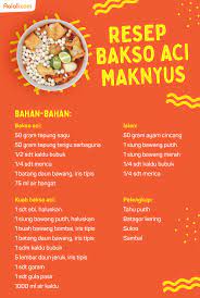 Resep Baso Aci Populer Yang Menggoyang Lidah Ralali Com