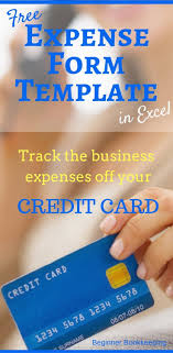 Expense Form Template Bookkeeping Software Bookkeeping Credit Repair