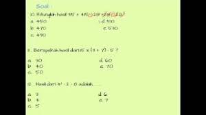 Karena di inten itu istilahnya semakin bodoh, semakin mahal. Qqtcoklat82 Trik Matematika 26 Soal Soal Hitung Cepat Youtube