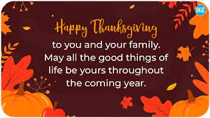 Happy Thanksgiving 2021: Wishes, Images, Messages And Greetings To Share  With Family And Friends - Hindustan Times