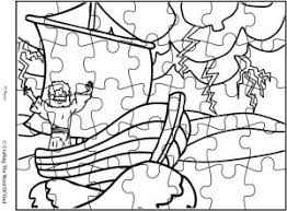 He lay down in the back of the boat. Jesus Calms The Storm Puzzle Activity Sheet Crafting The Word Of God