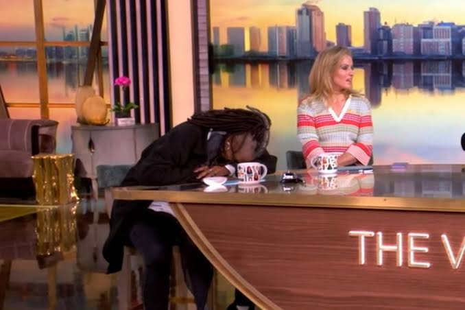 Whoopi Goldberg collapses to 'The View' table amid 'RHOSLC' discussion