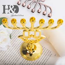 Gold metal menorah, 7 branch menorah, blue enamel and gold metal, 12 tribes menorah, 11.5 cm / 4.5 in from jerusalem H D 12 Tribes Of Israel Jerusalem Temple Menorah Jewish Candle Holder 7 Branches Hanukkah Menorah For Decor Gold Star Of David Candle Holders Aliexpress
