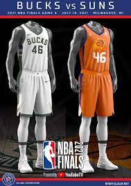 It will air on abc and espn3, the latter is available on sling tv, currently on sale down to $10 for. Uniform Matchups Set For 2021 Nba Finals Between Bucks And Suns Sportslogos Net News