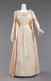 Tea Gown 1885 British Made Of Silk Victorian Fashion Vintage Gowns Tea Gown