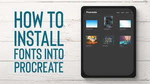 Procreate Tutorial How To Install Fonts Procreate Tutorial Procreate Installation