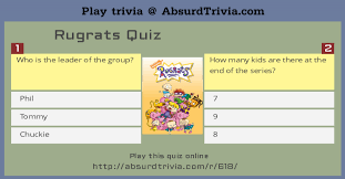 Refer to hsw about this quiz rugrats is one of the most successful animated series ever. Rugrats Quiz