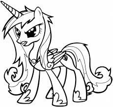 Angry Little Princess Cadence Coloring Pages My Little Pony Letscolorit Com