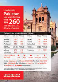 Getting a cinema or bus ticket has never been a hassle free task. Low Fares To Pakistan From Aed 260 Air Arabia