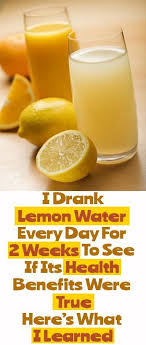 Lemon Water I Drank Lemon Water Every Day For 2 Weeks I Was Completely Shocked With The Results Lemon Water Diet Lemon Water Detox Recipe Lemon Detox Water