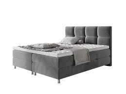 Das hochwertige und zeitlose boxspringbett menzogna aus der aktuellen baidani sleepline kollektion in premium qualität fügt sich mit seiner wunderschönen optik, in edlem grauen samt nahtlos in ihr schlafzimmer ein und verleiht diesem einen luxuriösen charme. Boxspringbett Mit Bettkasten Galant Samt 160 X 200 Cm Grau Gunstig Online Kaufen