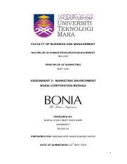 I'm excited by the prospect of barrick reportable environmental incidents, defined as incidents that have a high ranking on barrick's rei severity index and usually require. Marketing Environment Docx Faculty Of Business And Management Bachelor In Human Resources Management Ba 243 Principles Of Marketing Mkt 420 Assignment Course Hero