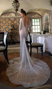 S S 2019 Berta Cheap Lace Wedding Dresses Miami Wedding Dress Long Sleeve Bridal Gown