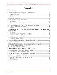 Appendices Improved Analysis Of Two Lane Highway Capacity