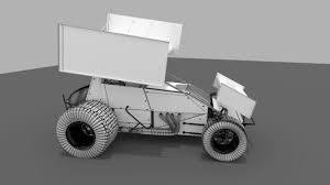 3d Model Of A Sprint Car By Media Pixel 3d Model Sprint Cars 3d Model Automotive Artwork