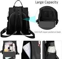 TQVLNMCR Trendiger Druckrucksack Damen-Freizeitrucksack Arbeits- und  Schultasche Camping-Outdoor-Rucksack Mehrere Taschen Wasserabweisender ...