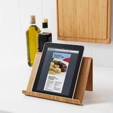 Bent Bamboo Ipad Holder In 2020 Tablet Stand Cook Book Stand Ipad Holder