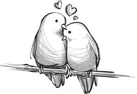 Handdrawn Lovely Birds Free Vector Cdr Download 3axis Co In 2020 Love Birds Drawing Relationship Drawings Bird Drawings