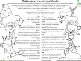 Third Grade Social Studies Worksheets Native American Beliefs Animal Guides Native American Beliefs Native American Animals Native American Traditions