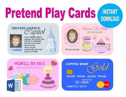 Pin By Shianna On Printable In 2020 Kids Credit Card Kids Pretend Play Pretend Play Printables