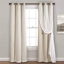 Maybe you would like to learn more about one of these? Lush Decor Wheat Grommet Sheer Insulated Blackout Lining Window Curtain Panel Pair 95 X 38 95 L Buy Online At Best Price In Uae Amazon Ae