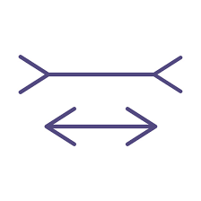 A variation of the same effect (and the most common form in which it is seen today. Muller Lyer The Illusions Index