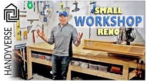 Turn 2/3 of a 20x20 garage into a woodworking workshop #design #garage #layout #woodworking #workshop. How To Make The Best Use Of A Small Space Small Workshop Reno Budget Renos 04 Youtube