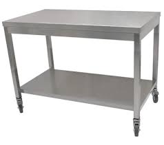 table inox centrale et plan de travail inox pour boulangerie et patisserie retrouvez notre gamme de tables inox de preparation table du chef et paillasses demontables et reglables cogenim belgique