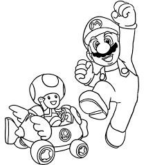 You may have already played mario kart, trying to negotiate the turns closer and avoid the pitfalls of your enemies, or even launch them! Mario Kart Video Games Printable Coloring Pages