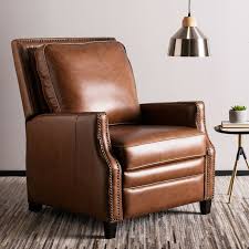 Bischof Genuine Leather Manual Recliner In 2020 Leather Recliner Living Room Leather Chair Living Room Living Room Chairs