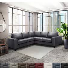 With a leather sectional couch, you will probably be wondering how strong this upholstery is. Paulina Top Grain Italian Leather Sectional Sofa Overstock 8089927
