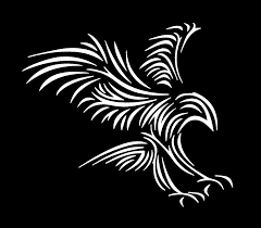Maybe you would like to learn more about one of these? Eagle Tribal Tattoo White On Black Digital Art By Tom Hill
