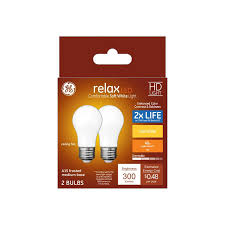 Ge Relax 40 Watt Eq A15 Soft White Dimmable Led Light Bulb 2 Pack In The General Purpose Led Light Bulbs Department At Lowes Com
