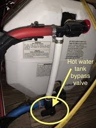 Now, connect your rv to a nearby water outlet and use the onboard pump to. Servicing Our Rv Water Heater David And Jennifer S Gluten Free Rv
