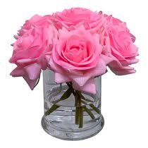 Wedding bouquet prices purple wedding bouquets mauve wedding rose wedding bouquet bridesmaid bouquet bridesmaids lilac wedding wedding bouquet is made with white, plum, purple, lilac roses, peonies, eucalyptus, lavender. Pink Rose Faux Flowers You Ll Love In 2021 Wayfair