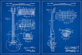 Pin by ayaco 011 on auto manual parts wiring diagram. 1955 Guitar Patent Drawings Page 1 And 2 Gibson Les Paul Guitar Patent Blueprint Mixed Media By Kithara Studio