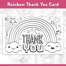 Printable Coloring Thank You Cards Thank You Card Template Free Thank You Cards Coloring Pages