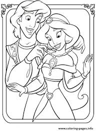 Princess jasmine coloring pages printable. Disney Princess Jasmine And Aladdin Coloring Pages Novocom Top