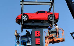 Drugs are bad, crime is bad, but if you keep to your car, ignore the lazy traffic, and get where you're going. Video Evansville Dealer Puts A Corvette High In The Sky Corvette Sales News Lifestyle