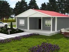 130 m² tek katlı çelik ev 201.250.00 tl. Tek Katli Prefabrik Ev Icin En Iyi 40 Fikir Evler Villa Bina