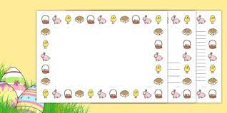 Spring has sprung printable easter labels and stickers are designed by erin rippy of. Free Easter Printable Activities For Kids Full Page Borders